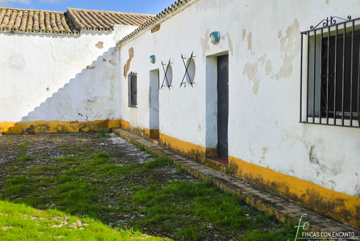 Patio interior de la finca
