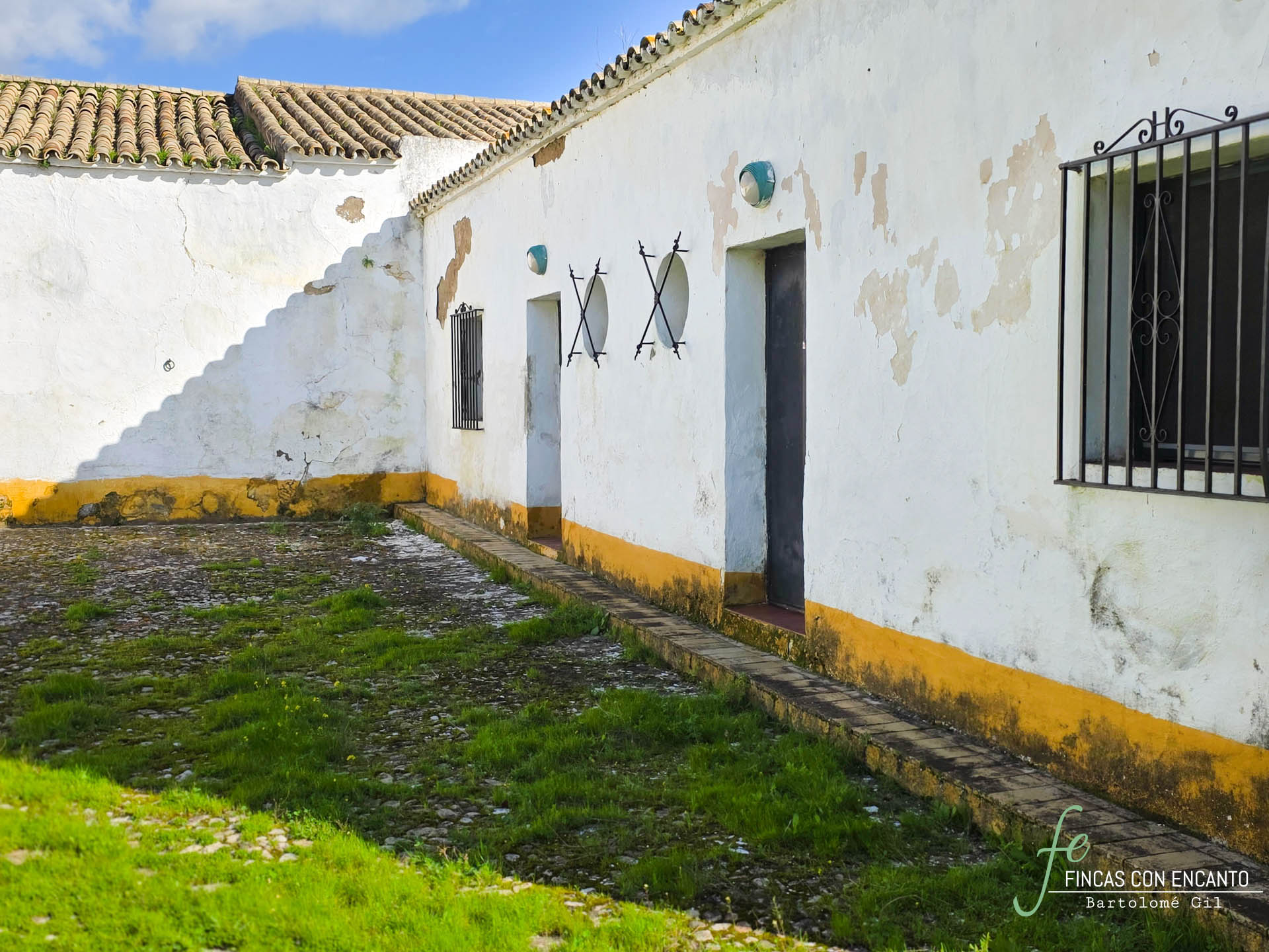 Patio interior de la finca